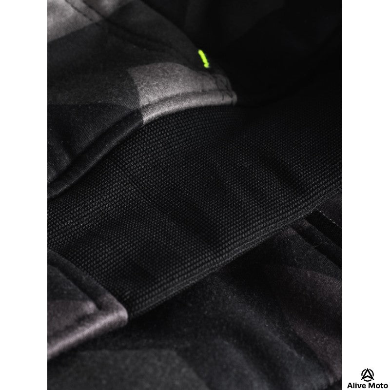 MC Premium Camo Grey Motorcycle Hoodie – CE Level-2 Armor & Full DuPont™ Kevlar® Lining