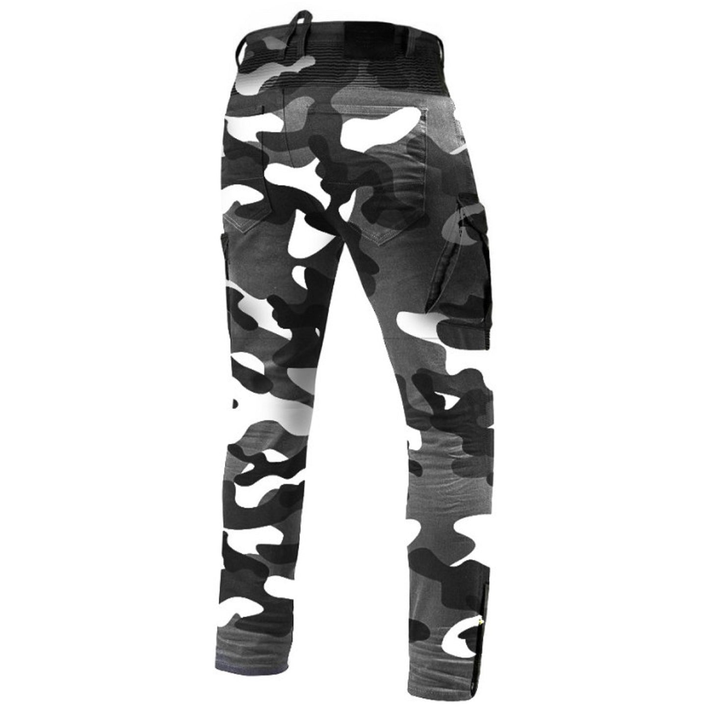 GT-Rider Men's Cargo Camo Motorcycle Jeans – Tactical Fit, Rugged Style, and Built-In Road Protection