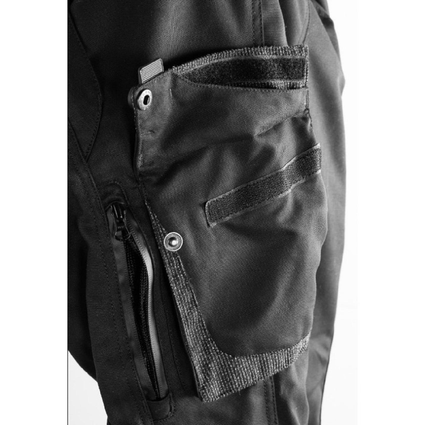 Premium Dynatech Black Motorcycle All-Weather Pants – Waterproof, Windproof, Reinforced, Reflective, All-Season Gear