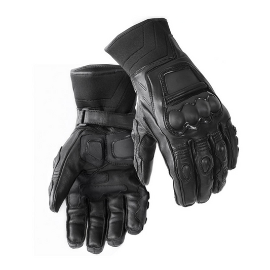 ATA Carbon Pro Motorcycle Gloves – Premium Carbon-Fibre Knuckles, Full-Finger Protection for Men's