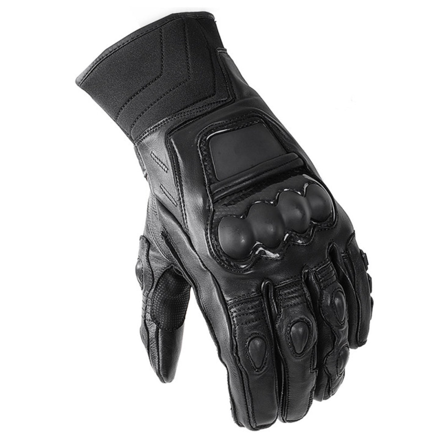 ATA Carbon Pro Motorcycle Gloves – Premium Carbon-Fibre Knuckles, Full-Finger Protection for Men's