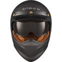 Sleek Solid Black Motorcycle Helmet – Matte Finish, Aerodynamic Design, Superior Protection & Comfortable Fit for Every Rider