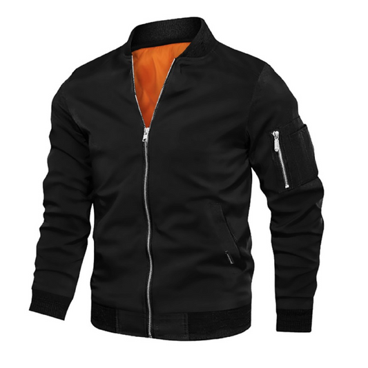 Bomber Black Kevlar Textile Jacket  Lightweight, Durable, CE-Certified Protection for Stylish and Safe Motorcycle Riding Gear