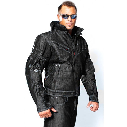 Alive Motorcycle Denim Jacket  CE Armored, Kevlar® Lined, Stylish & Protective Urban Riding Gear for Comfort and Safety on the Road