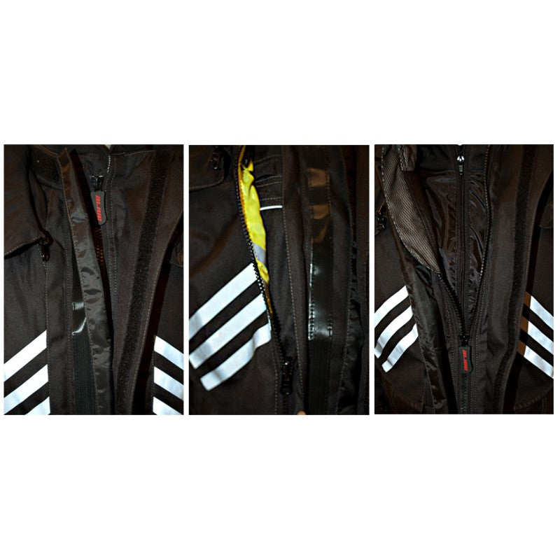 Maximus Motorcycle Touring Jacket  All-Weather ,Waterproof, Windproof, CE Armored Adventure Gear for Year-Round Riding
