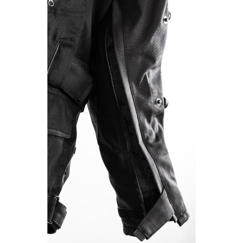 Premium Dynatech Black Motorcycle Jacket  All-Weather, Waterproof, Windproof, CE Armored Touring Gear for Every Season Ride