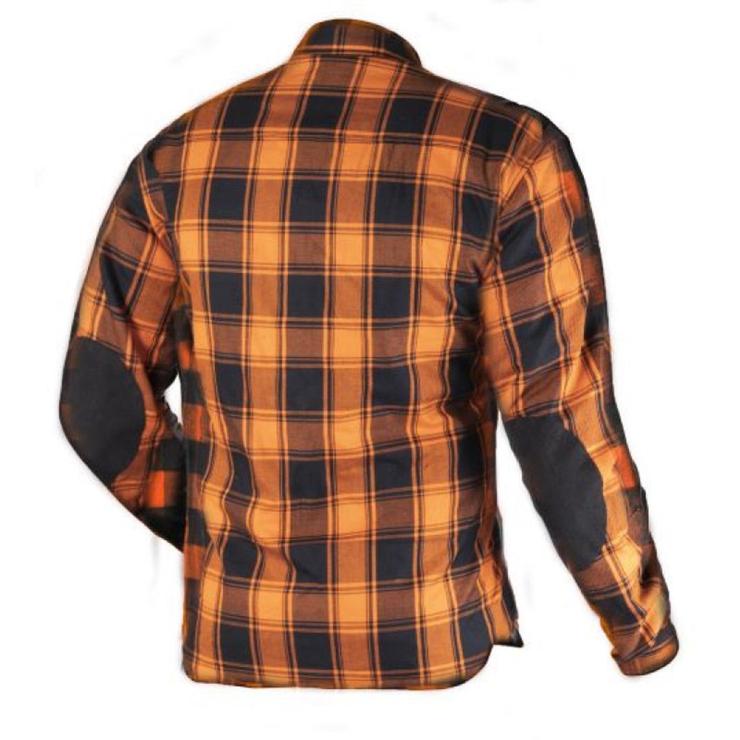 MC Premium Casual Flannel Orange Shirt – CE‑Certified EN 17092‑4 Motorcycle Protection