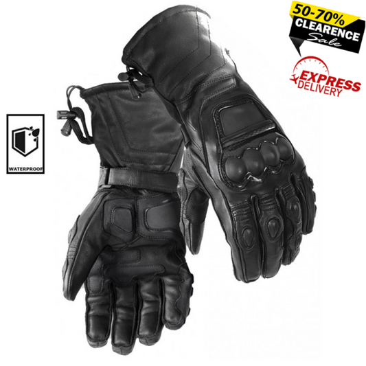 Durable Motorcycle Gloves – Leather Riding Gloves for Men & Women, Impact Protection & Breathable Comfort