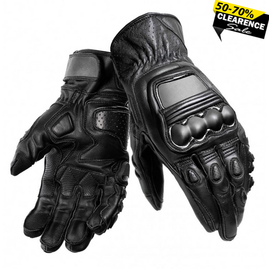 Havel Pro Blkops Summer Short Leather Motorcycle Gloves – Breathable, Protective, and Touchscreen-Compatible