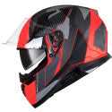 DOT Approved Orange Full Face Motorcycle Helmet – Lightweight, Aerodynamic, Anti-Scratch Visor, Maximum Protection for All Riders